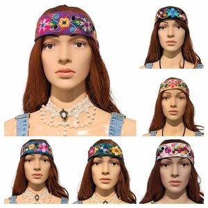 Peruvian handmade headbands Boho/Summer Floral Style